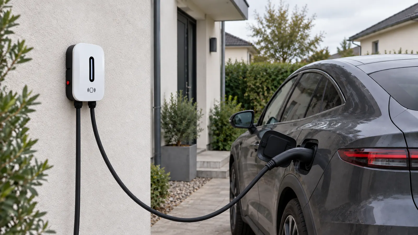 Bora 11 charger installed at a house, the base platform for white-label programs